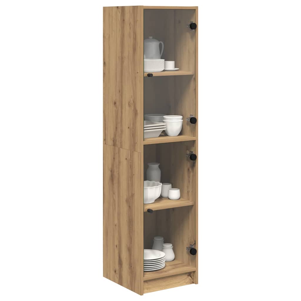 Highboard Artisan Eiken 35 x 37 x 142 cm Bewerkt hout
