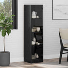 Highboard Black Oak 35 x 37 x 142 cm Engineered Wood