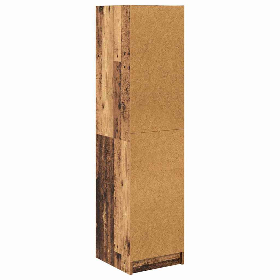 Highboard Oud Hout 35 x 37 x 142 cm Bewerkt hout