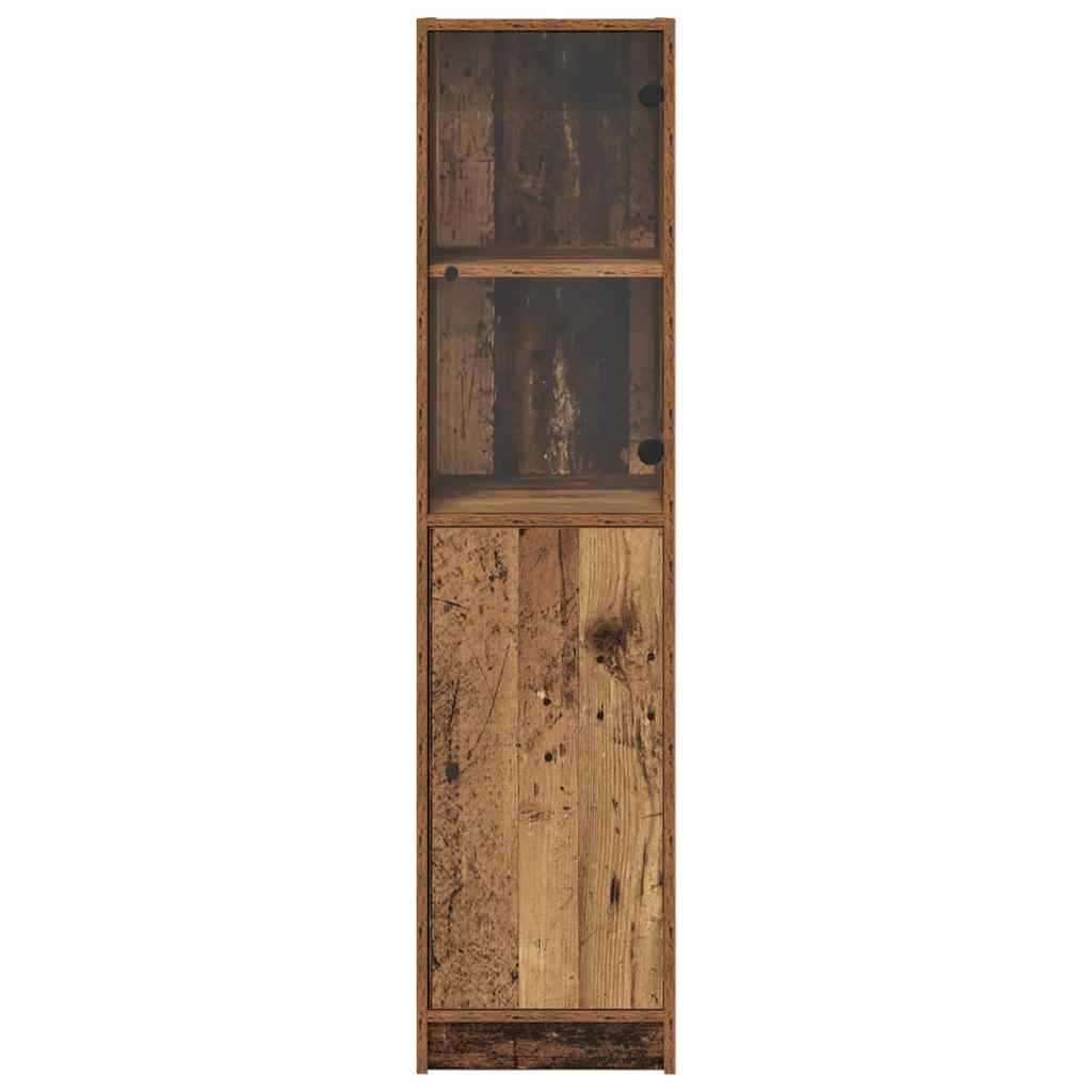 Highboard Oud Hout 35 x 37 x 142 cm Bewerkt hout