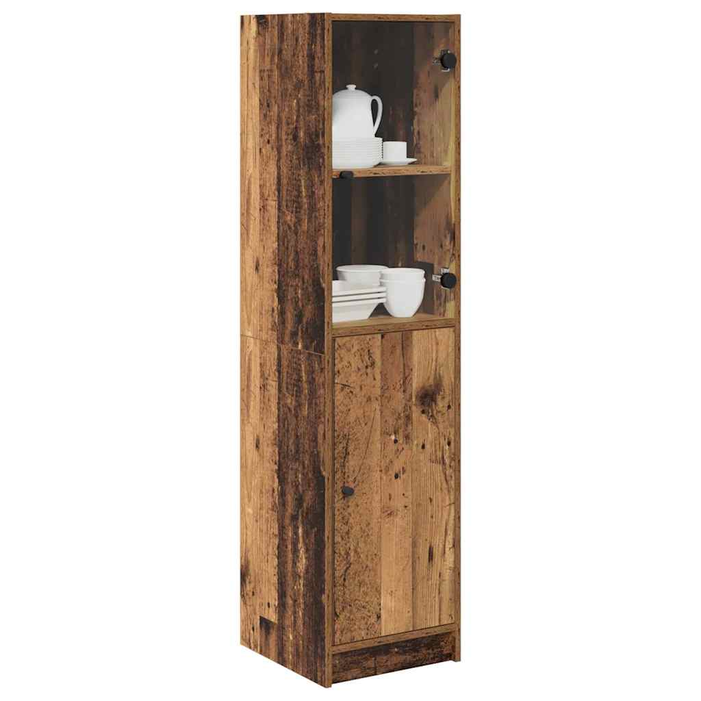 Highboard Oud Hout 35 x 37 x 142 cm Bewerkt hout