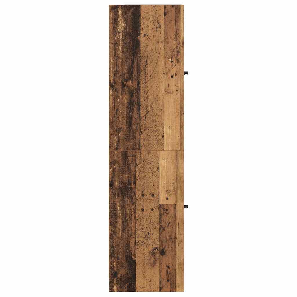 Highboard Oud Hout 35 x 37 x 142 cm Bewerkt hout