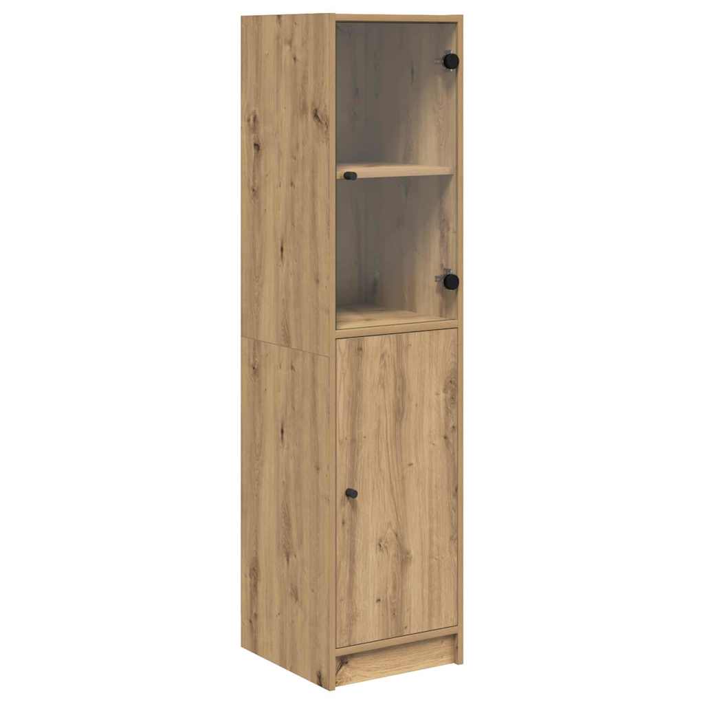 Highboard Artisan Eiken 35 x 37 x 142 cm Bewerkt hout