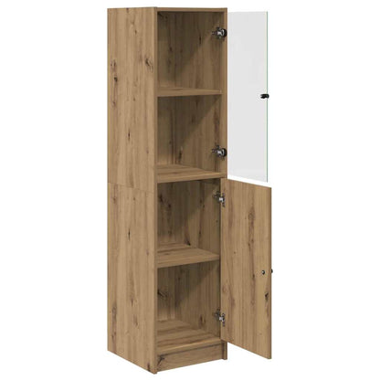 Highboard Artisan Eiken 35 x 37 x 142 cm Bewerkt hout