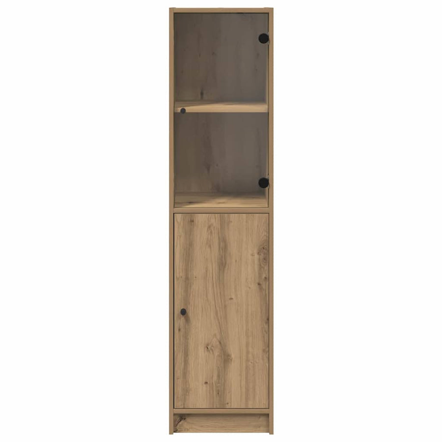 Highboard Artisan Eiken 35 x 37 x 142 cm Bewerkt hout
