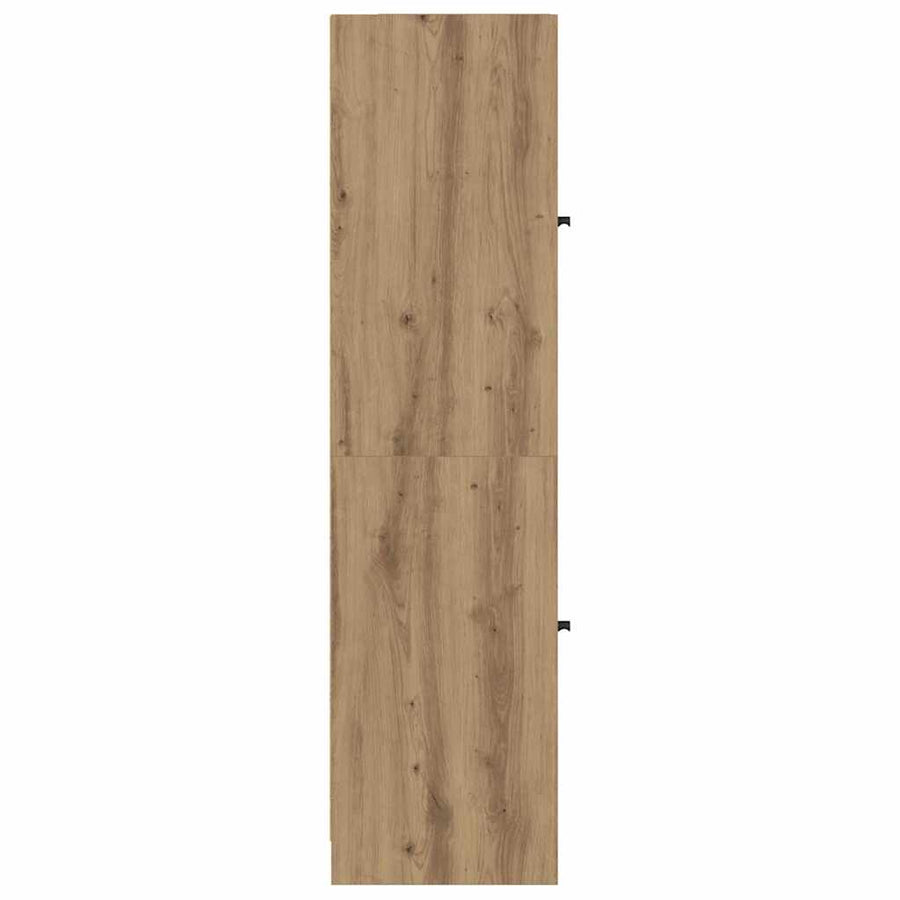Highboard Artisan Eiken 35 x 37 x 142 cm Bewerkt hout