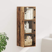 Wandkast 35x37x102 cm bewerkt hout