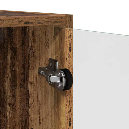Wandkast Wandgemonteerd Oud Hout 68 x 37 x 68,5 cm Bewerkt hout
