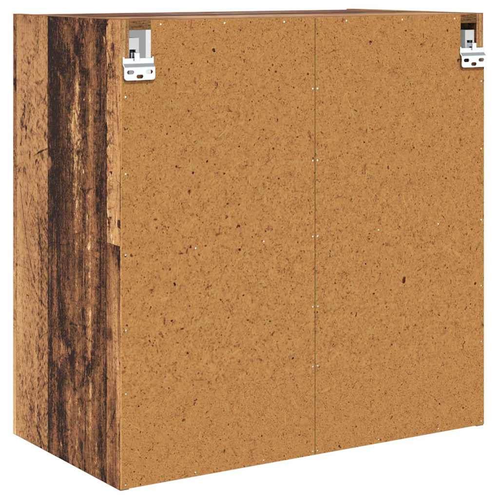 Wandkast Wandgemonteerd Oud Hout 68 x 37 x 68,5 cm Bewerkt hout