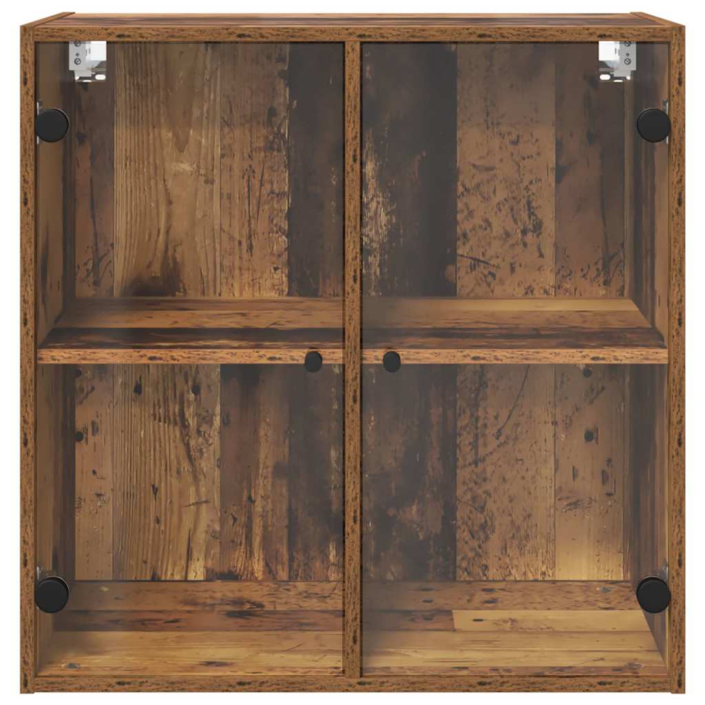 Wandkast Wandgemonteerd Oud Hout 68 x 37 x 68,5 cm Bewerkt hout