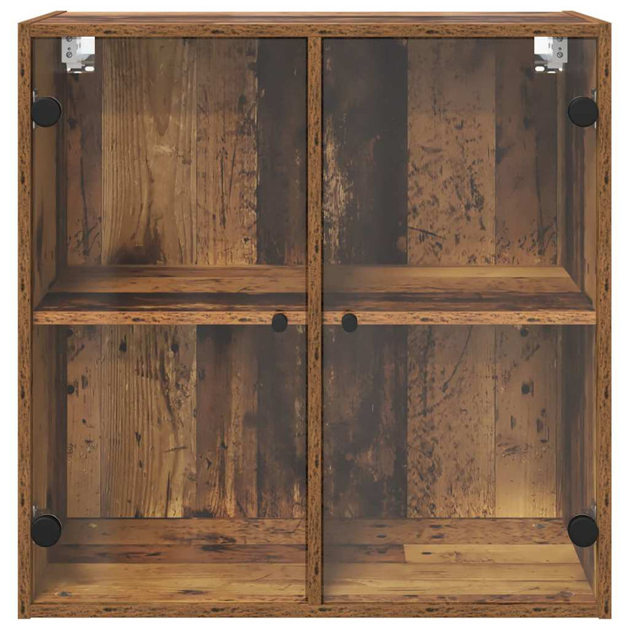 Wandkast Wandgemonteerd Oud Hout 68 x 37 x 68,5 cm Bewerkt hout