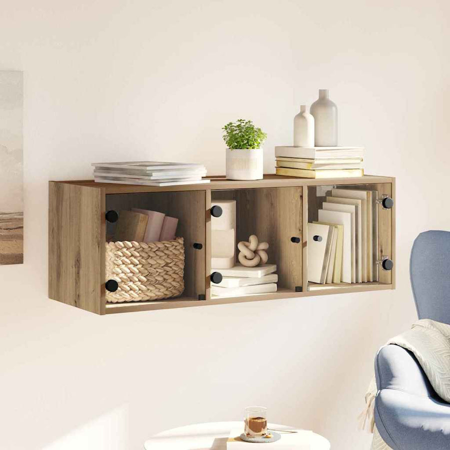 Wandkast Artisan Eiken 102 x 37 x 35 cm Bewerkt hout