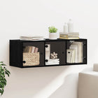 Wall Cabinet Black Oak 102 x 37 x 35 cm Engineered Wood