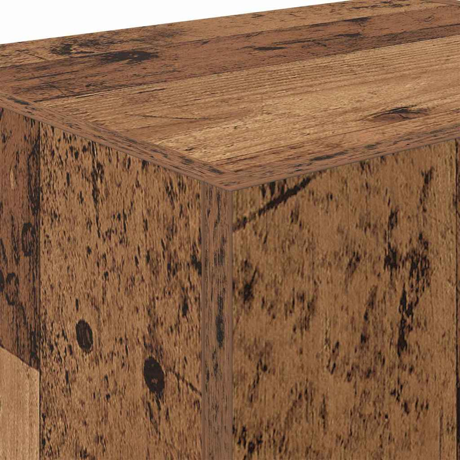 TV Wandkast Wandgemonteerd Oud Hout 40,5x30x40cm Bewerkt hout