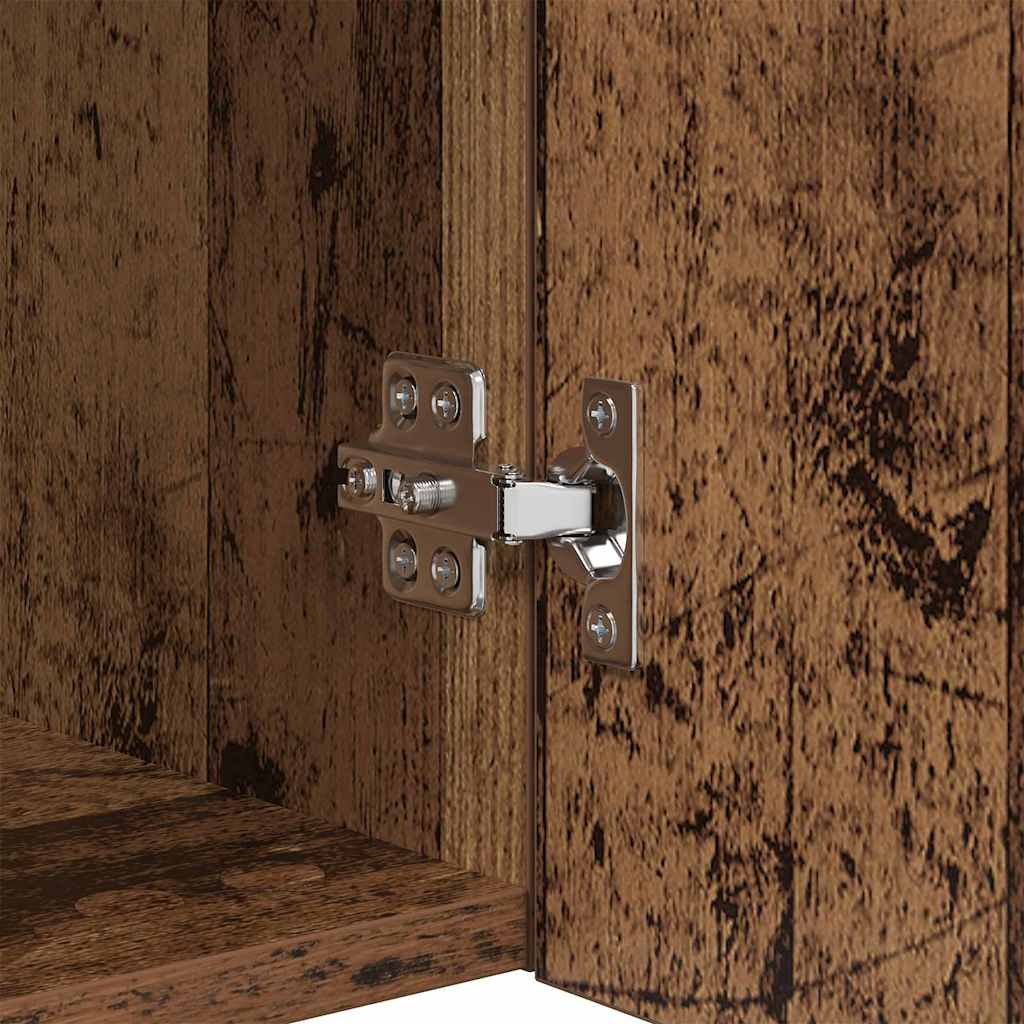 TV Wandkast Wandgemonteerd Oud Hout 40,5x30x40cm Bewerkt hout