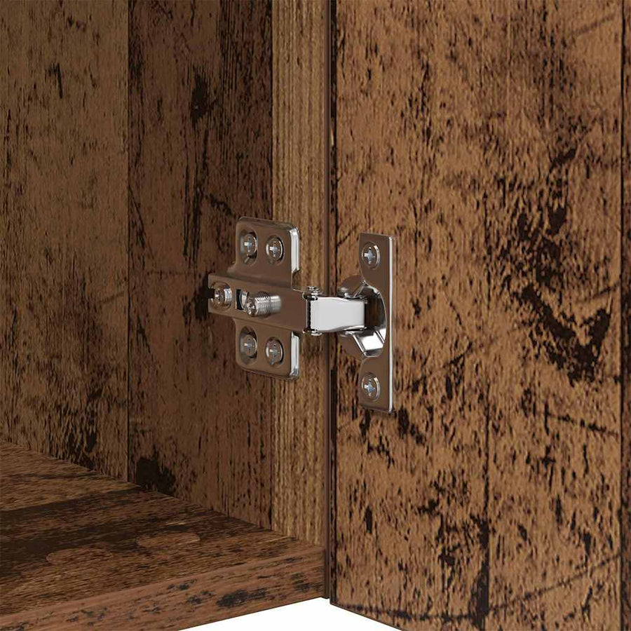 TV Wandkast Wandgemonteerd Oud Hout 40,5x30x40cm Bewerkt hout