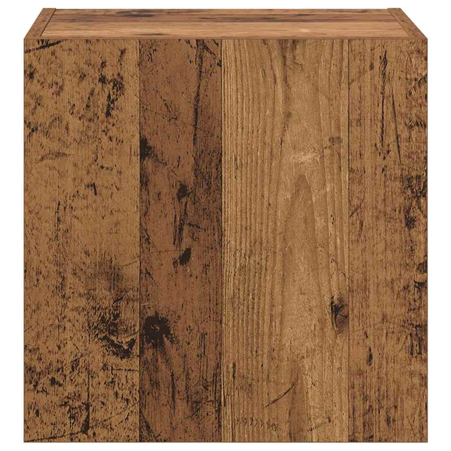 TV Wandkast Wandgemonteerd Oud Hout 40,5x30x40cm Bewerkt hout