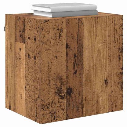 TV Wandkast Wandgemonteerd Oud Hout 40,5x30x40cm Bewerkt hout