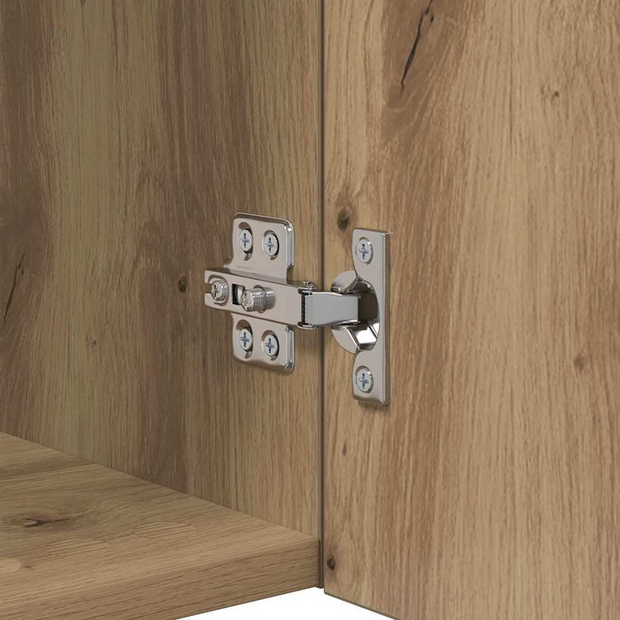 TV Wandkast Artisan Eiken 40,5x30x40cm Bewerkt hout