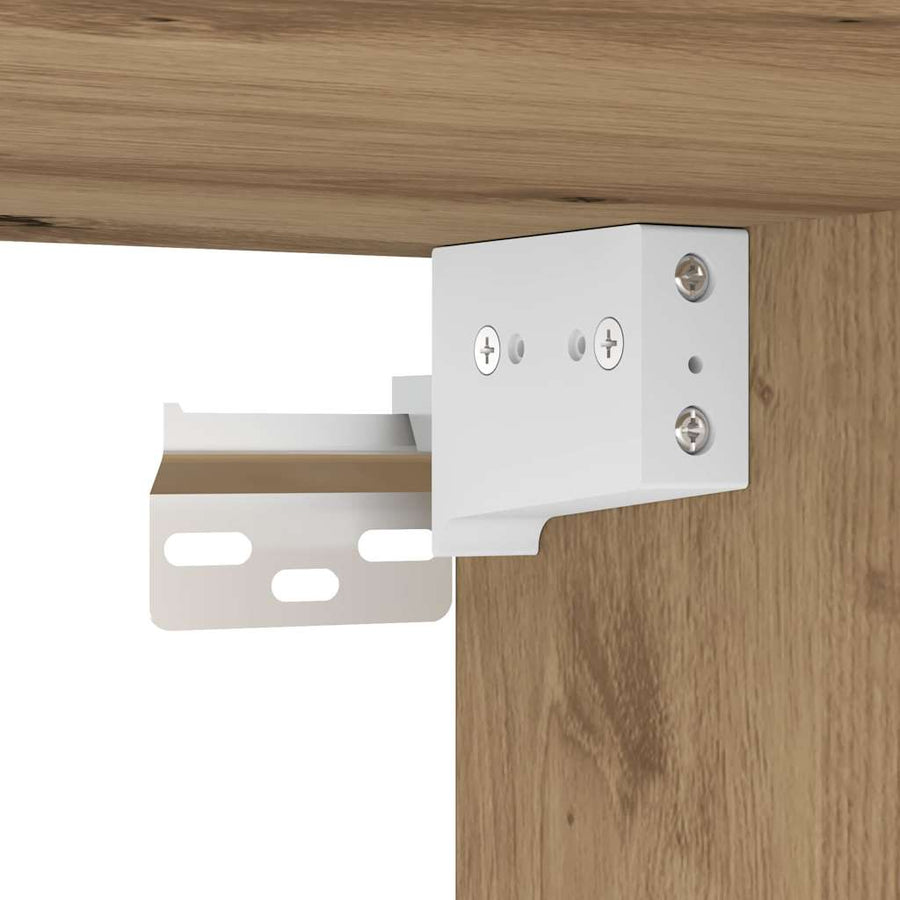TV Wandkast Artisan Eiken 40,5x30x40cm Bewerkt hout