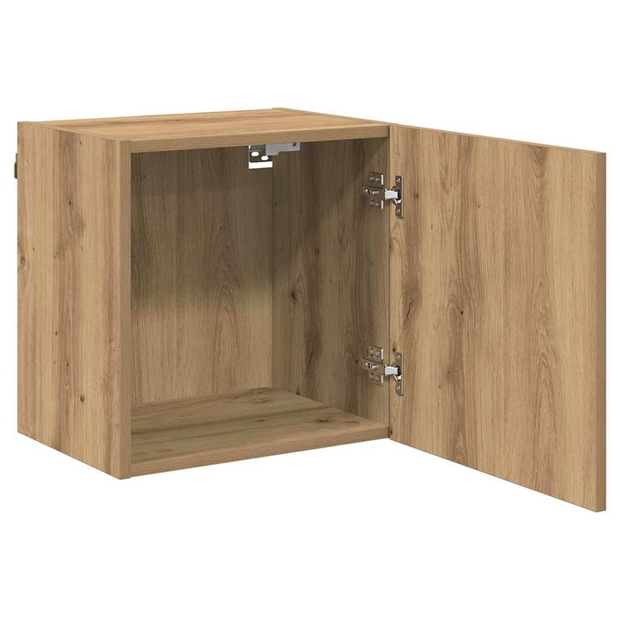TV Wandkast Artisan Eiken 40,5x30x40cm Bewerkt hout