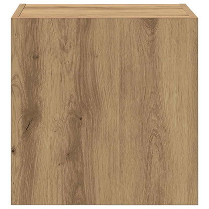 TV Wandkast Artisan Eiken 40,5x30x40cm Bewerkt hout