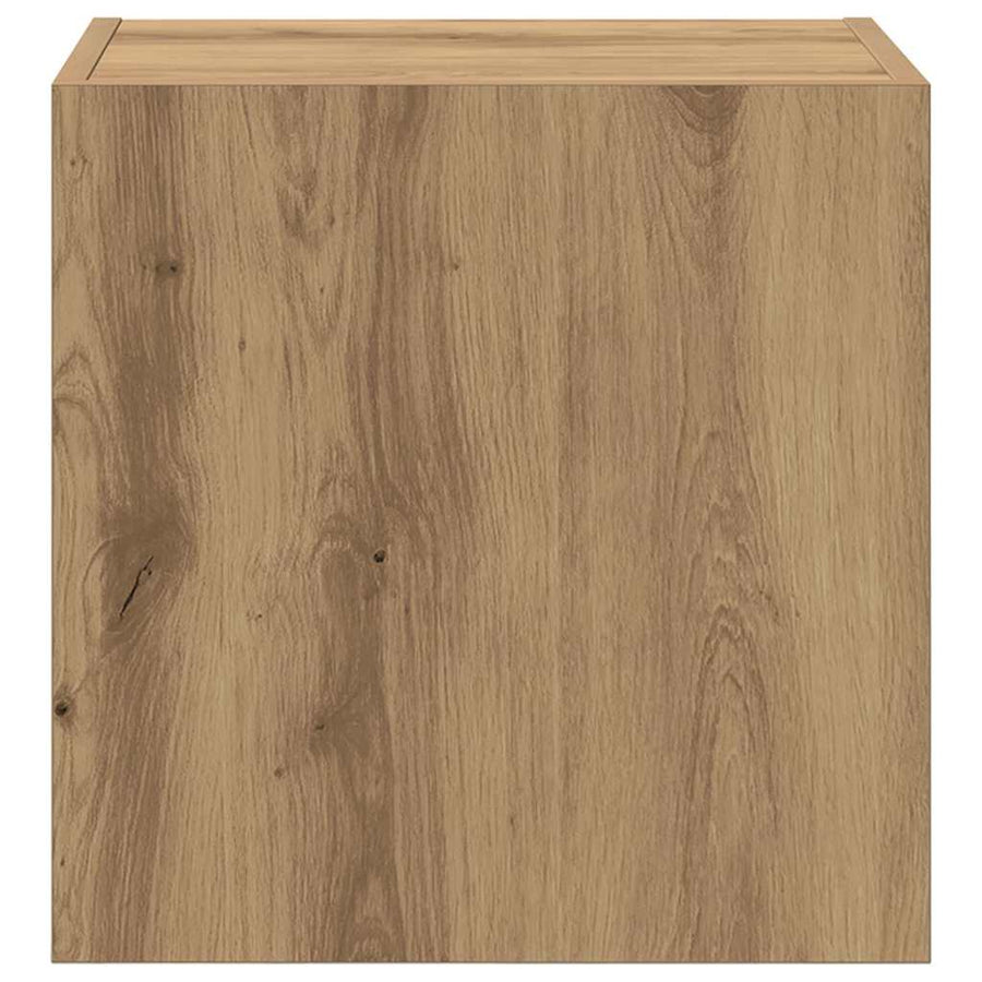 TV Wandkast Artisan Eiken 40,5x30x40cm Bewerkt hout