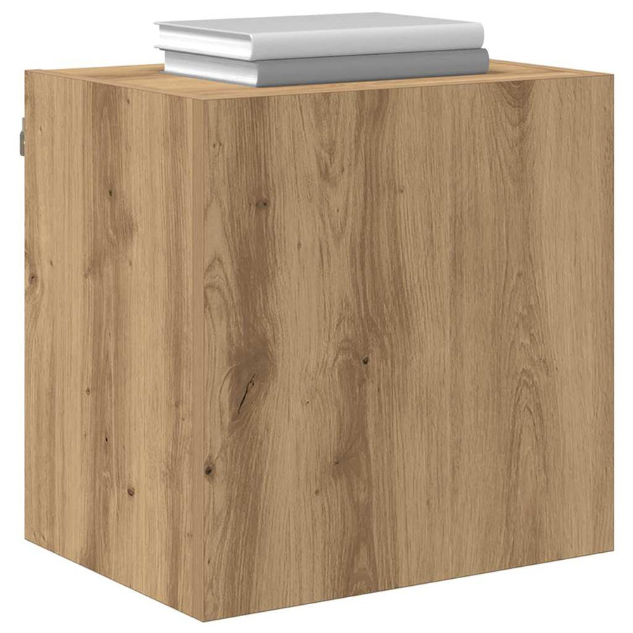 TV Wandkast Artisan Eiken 40,5x30x40cm Bewerkt hout