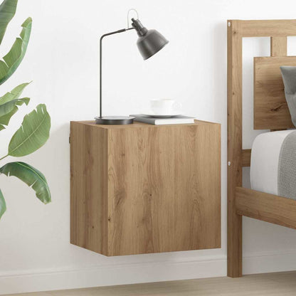 TV Wandkasten 2 pcs Artisan Eiken 40,5x30x40cm Bewerkt hout