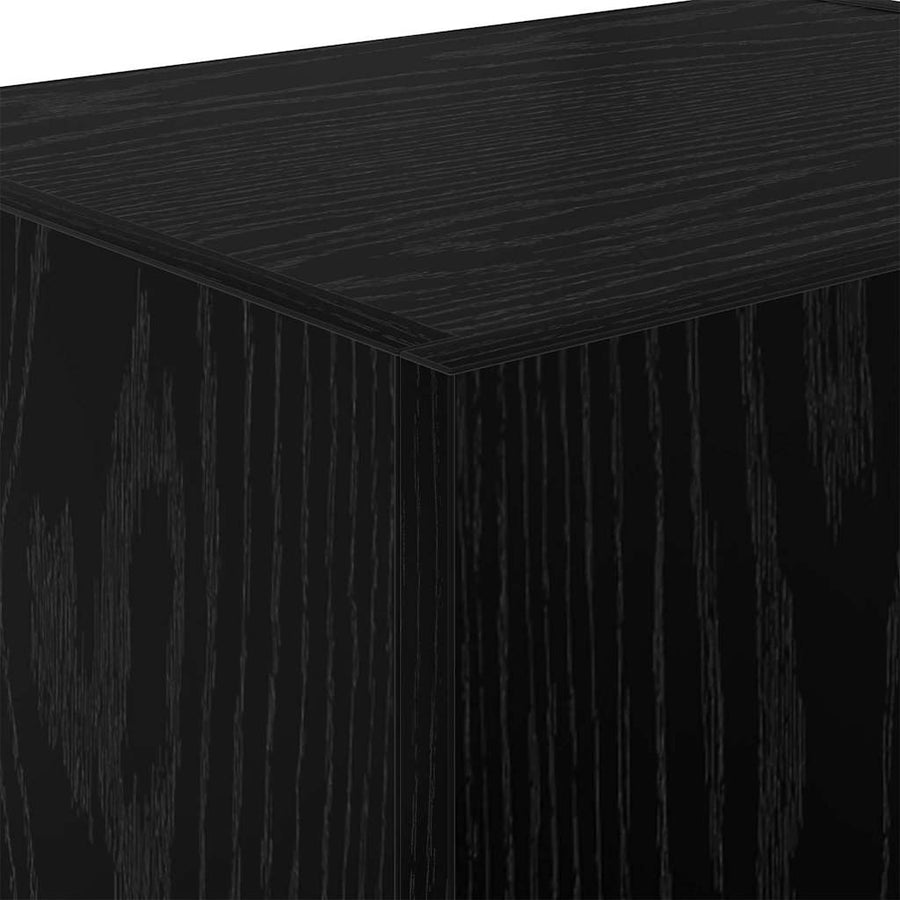 TV Wandkast Zwart Eiken 40,5x30x40cm Bewerkt hout