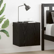 TV wandkast 40,5x30x40 cm zwart eiken 2 stuks