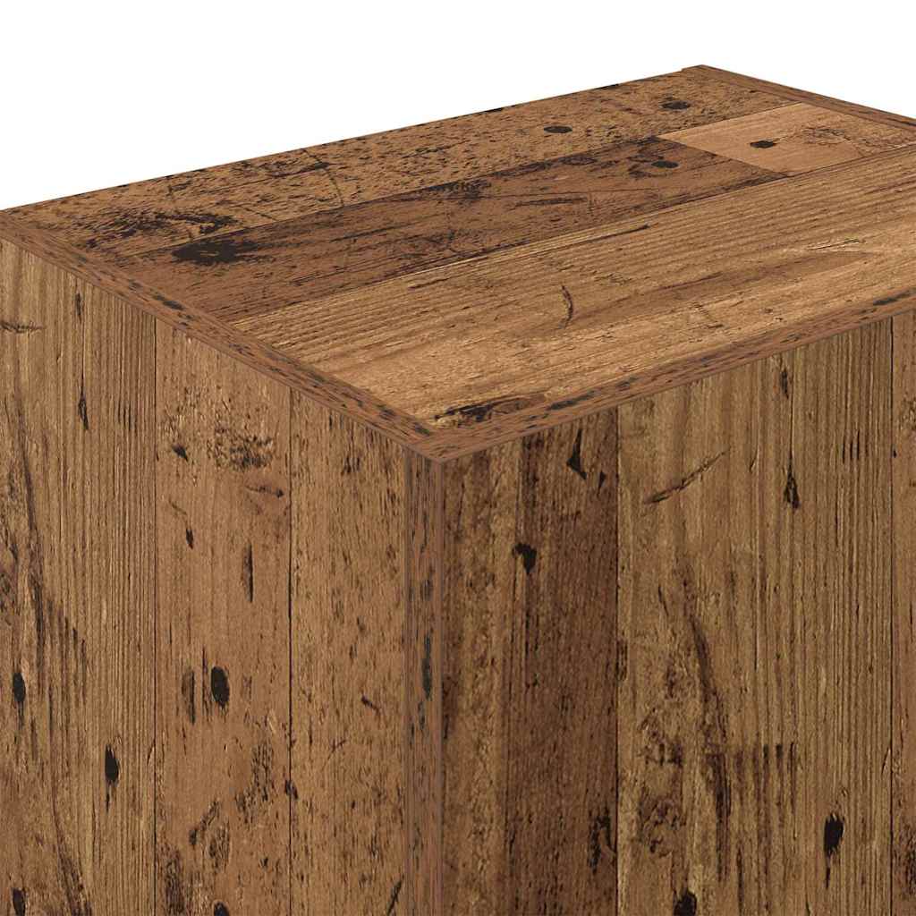 TV Wandkast Oud Hout 40,5 x 30 x 102 cm Bewerkt hout