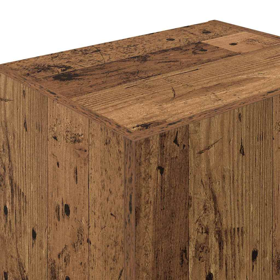 TV Wandkast Oud Hout 40,5 x 30 x 102 cm Bewerkt hout