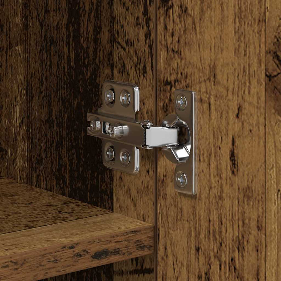 TV Wandkast Oud Hout 40,5 x 30 x 102 cm Bewerkt hout