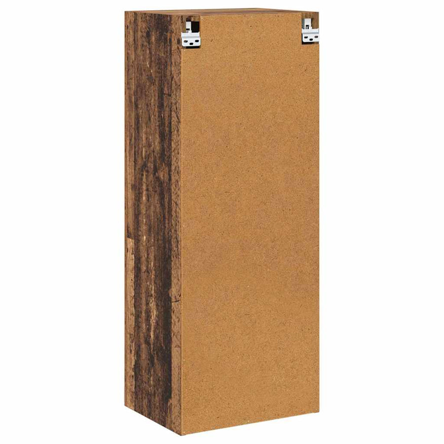 TV Wandkast Oud Hout 40,5 x 30 x 102 cm Bewerkt hout
