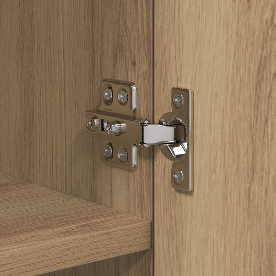 TV Wandkast Artisan Eiken 40,5 x 30 x 102 cm Bewerkt hout