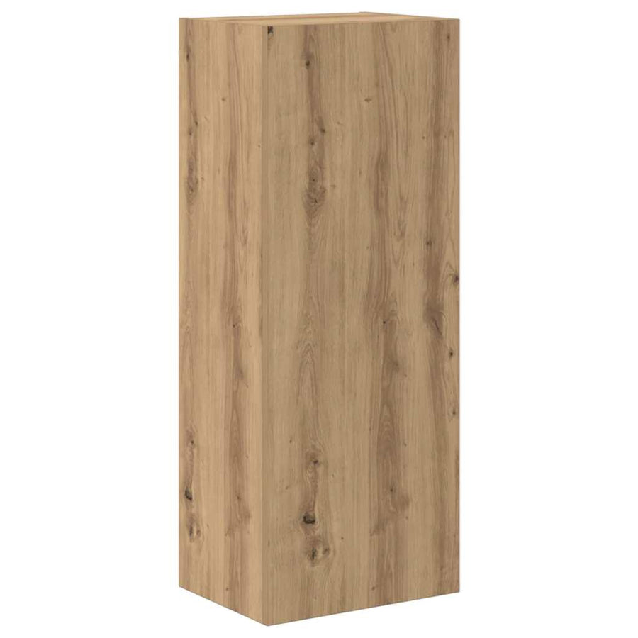 TV Wandkast Artisan Eiken 40,5 x 30 x 102 cm Bewerkt hout
