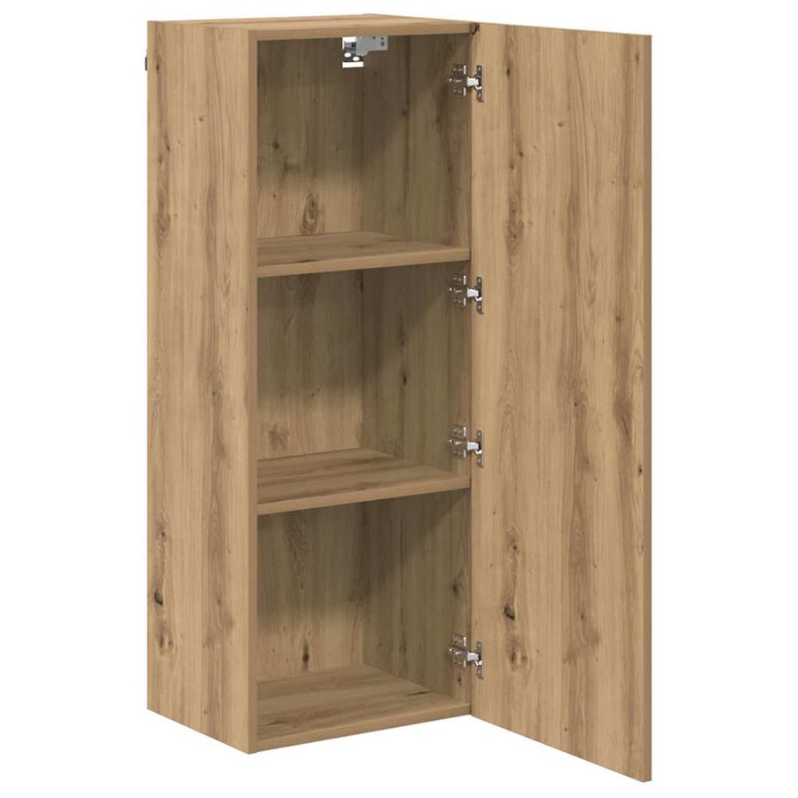 TV Wandkast Artisan Eiken 40,5 x 30 x 102 cm Bewerkt hout