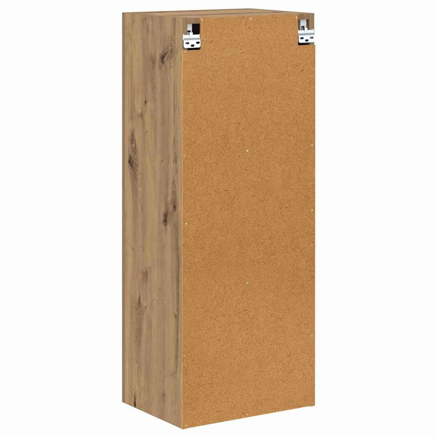 TV Wandkast Artisan Eiken 40,5 x 30 x 102 cm Bewerkt hout