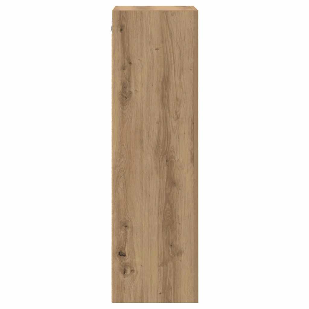 TV Wandkast Artisan Eiken 40,5 x 30 x 102 cm Bewerkt hout