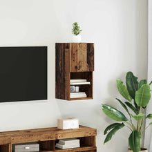 Wandgemonteerde TV Kast Oud Hout 30,5 x 30 x 60 cm Bewerkt hout