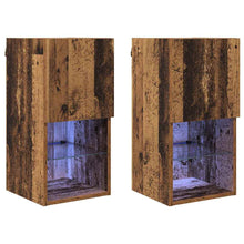 Wandgemonteerde TV-kasten 2 pcs Oud Hout 30,5 x 30 x 60 cm