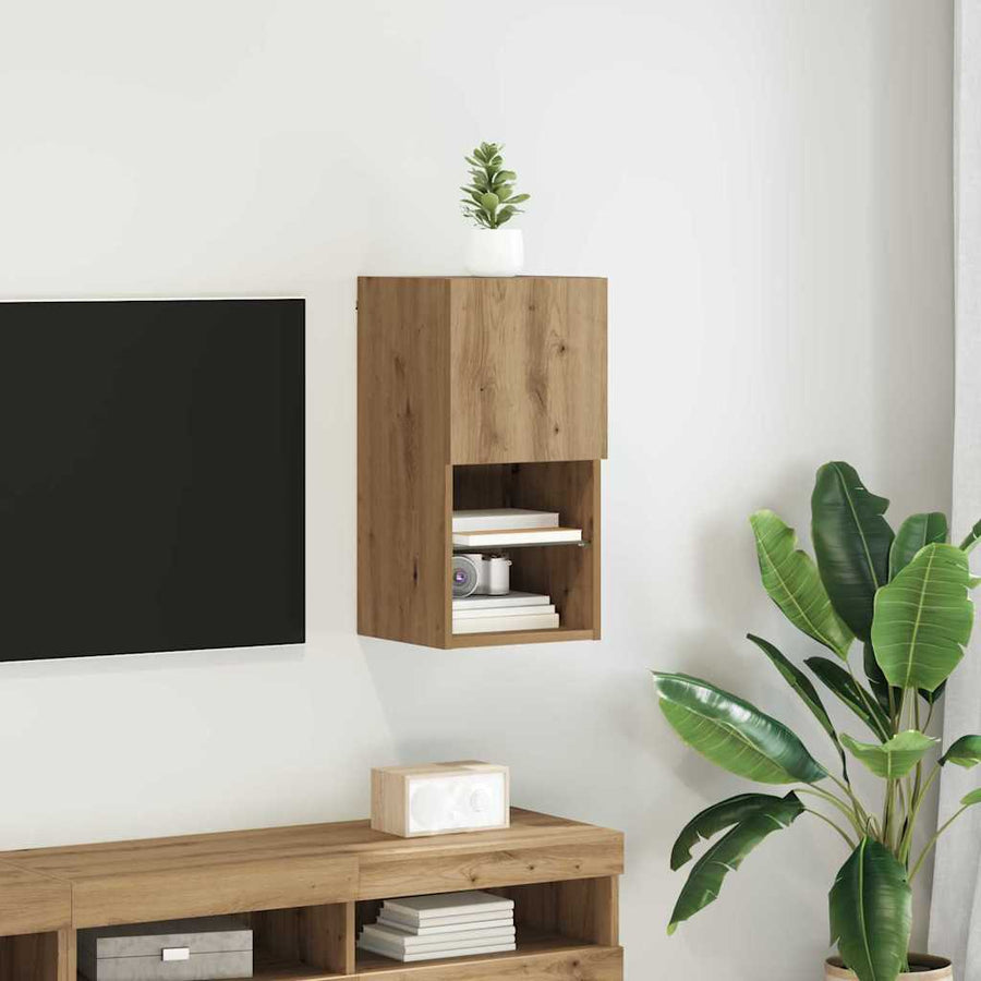 Wandgemonteerde TV Kast Artisan Eiken 30,5 x 30 x 60 cm
