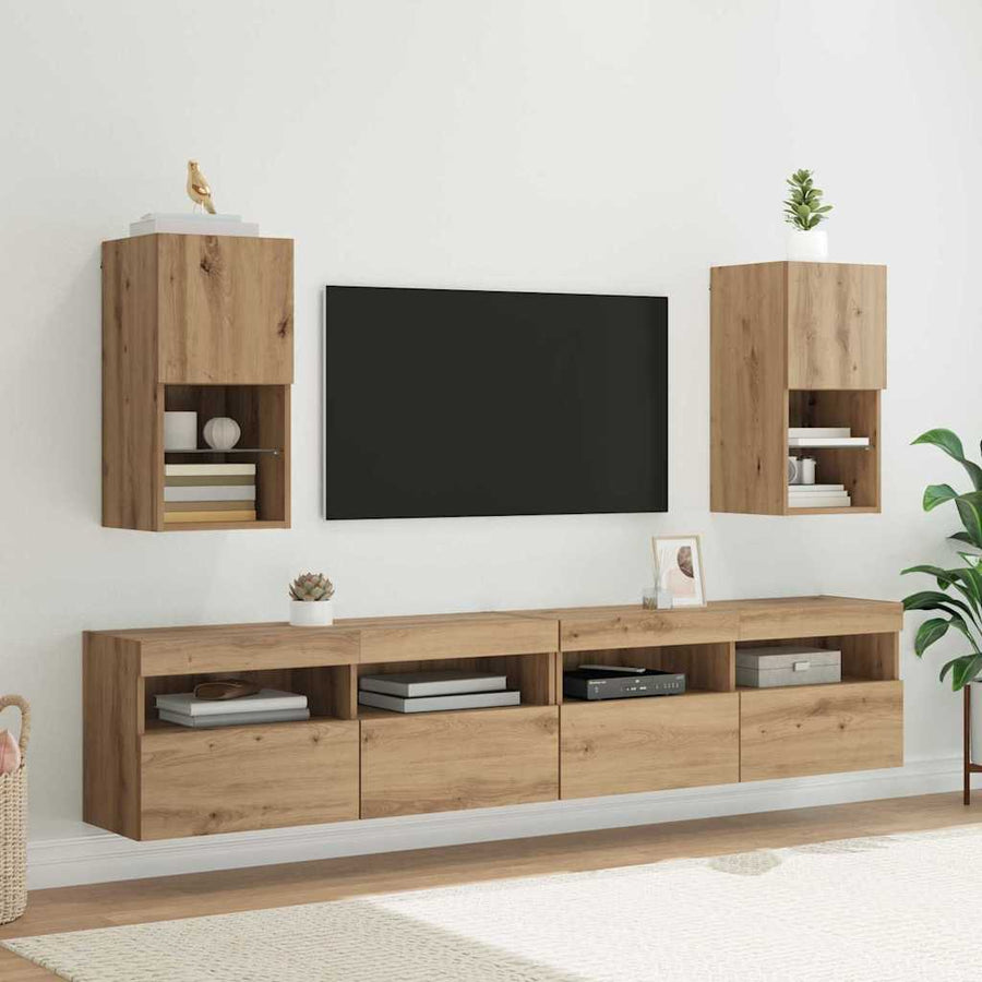 Wandgemonteerde TV Kast Artisan Eiken 30,5 x 30 x 60 cm