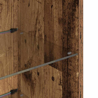 Wandgemonteerde TV-kasten 2 pcs Oud Hout 30,5 x 30 x 90 cm