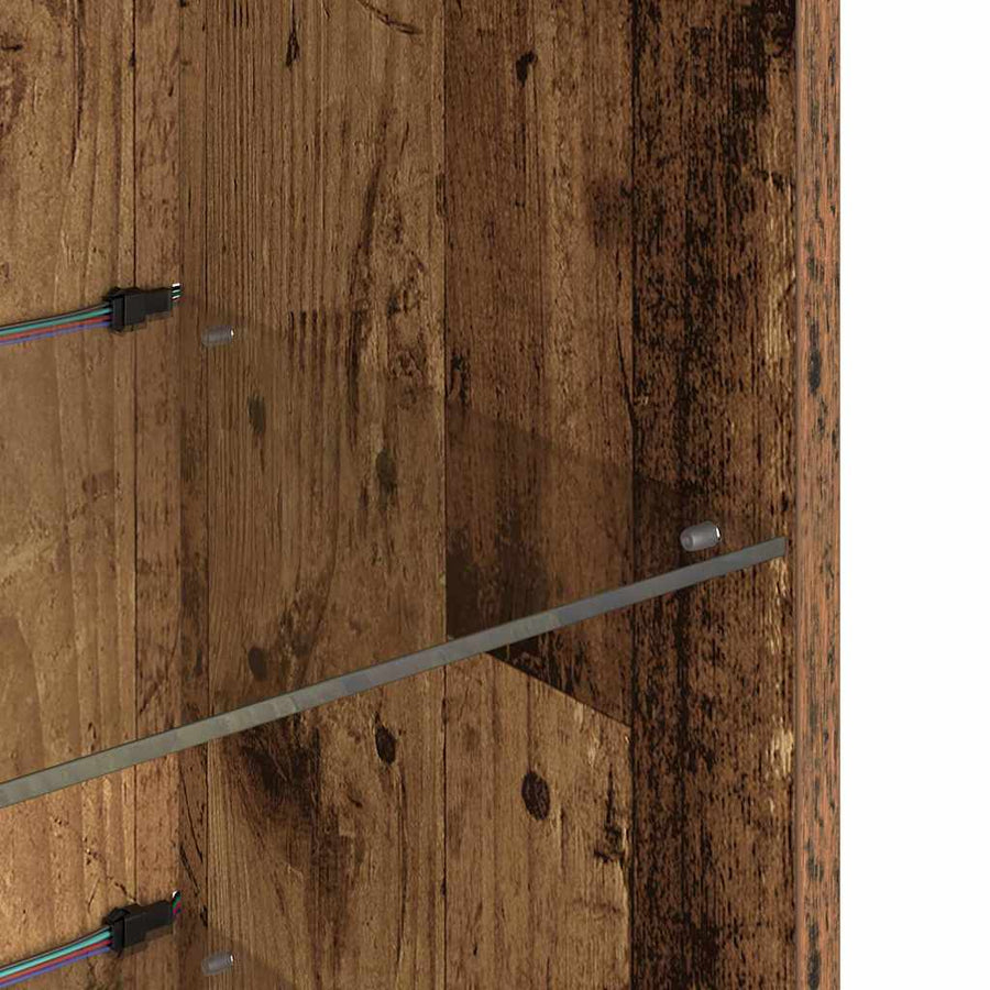 Wandgemonteerde TV-kasten 2 pcs Oud Hout 30,5 x 30 x 90 cm