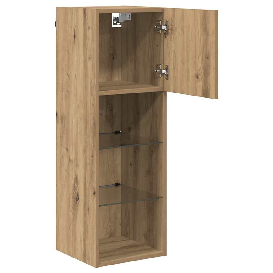Wandgemonteerde TV Kast Artisan Eiken 30,5 x 30 x 90 cm