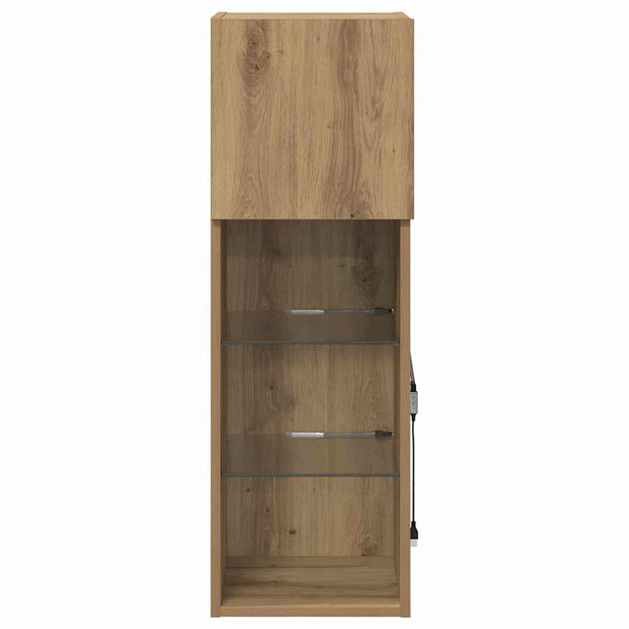 Wandgemonteerde TV Kast Artisan Eiken 30,5 x 30 x 90 cm
