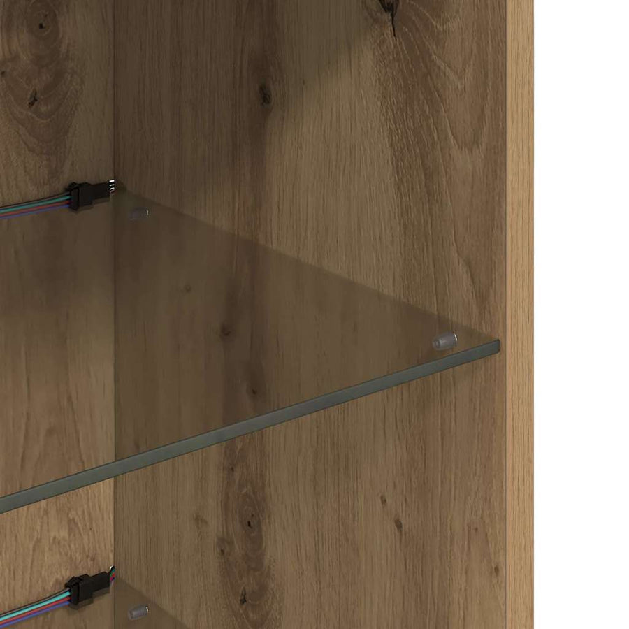Wandgemonteerde TV-kasten 2 pcs Artisan Eiken 30,5 x 30 x 90 cm