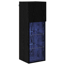 Wandgemonteerde TV Kast Zwart Eiken 30,5 x 30 x 90 cm